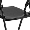 image:imageFlash Furniture 6 Pack HERCULES Series 500 lb Capacity Heavy Duty Black Plastic Folding Chair with Builtin Ganging BracketsBlack