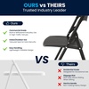 image:imageFlash Furniture 6 Pack HERCULES Series 500 lb Capacity Heavy Duty Black Plastic Folding Chair with Builtin Ganging BracketsBlack