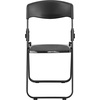 image:imageFlash Furniture 6 Pack HERCULES Series 500 lb Capacity Heavy Duty Black Plastic Folding Chair with Builtin Ganging BracketsBlack