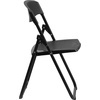 image:imageFlash Furniture 6 Pack HERCULES Series 500 lb Capacity Heavy Duty Black Plastic Folding Chair with Builtin Ganging BracketsBlack