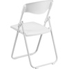image:imageFlash Furniture 6 Pack HERCULES Series 500 lb Capacity Heavy Duty Black Plastic Folding Chair with Builtin Ganging BracketsWhite