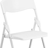 image:imageFlash Furniture 6 Pack HERCULES Series 500 lb Capacity Heavy Duty Black Plastic Folding Chair with Builtin Ganging BracketsWhite
