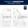 image:imageFlash Furniture 6 Pack HERCULES Series 500 lb Capacity Heavy Duty Black Plastic Folding Chair with Builtin Ganging BracketsWhite