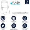 image:imageFlash Furniture 6 Pack HERCULES Series 500 lb Capacity Heavy Duty Black Plastic Folding Chair with Builtin Ganging BracketsWhite
