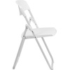 image:imageFlash Furniture 6 Pack HERCULES Series 500 lb Capacity Heavy Duty Black Plastic Folding Chair with Builtin Ganging BracketsWhite