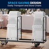 image:imageFlash Furniture 6 Pack HERCULES Series 500 lb Capacity Heavy Duty Black Plastic Folding Chair with Builtin Ganging BracketsWhite