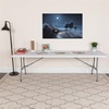 image:imageFlash Furniture 8Foot Granite White Plastic Folding Table