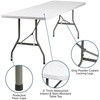 image:imageFlash Furniture 8Foot Granite White Plastic Folding Table