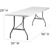 image:imageFlash Furniture 8Foot Granite White Plastic Folding Table