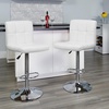 image:imageFlash Furniture Alexandra 2 Pack Contemporary White Quilted Vinyl Adjustable Height Barstool with Chrome Base