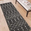 image:imageFlash Furniture Beth Geometric Bohemian Low Pile Rug  2x6  IvoryBlackDark GrayIvory