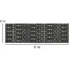 image:imageFlash Furniture Beth Geometric Bohemian Low Pile Rug  2x6  IvoryBlackDark GrayIvory