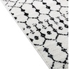 image:imageFlash Furniture Beth Geometric Bohemian Low Pile Rug  2x6  IvoryBlackIvoryBlack