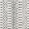 image:imageFlash Furniture Beth Geometric Bohemian Low Pile Rug  2x6  IvoryBlackIvoryBlack