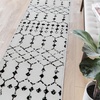 image:imageFlash Furniture Beth Geometric Bohemian Low Pile Rug  2x6  IvoryBlackIvoryBlack
