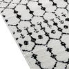 image:imageFlash Furniture Beth Geometric Bohemian Low Pile Rug  2x6  IvoryBlackIvoryBlack