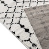 image:imageFlash Furniture Beth Geometric Bohemian Low Pile Rug  2x6  IvoryBlackIvoryBlack