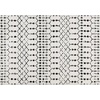 image:imageFlash Furniture Beth Geometric Bohemian Low Pile Rug  2x6  IvoryBlackIvoryBlack