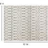 image:imageFlash Furniture Beth Geometric Bohemian Low Pile Rug  2x6  IvoryBlackIvoryGray