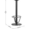 image:imageFlash Furniture Beverly 18 Round Restaurant Table Base with 3 Dia Bar Height Column and Foot Ring