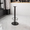 image:imageFlash Furniture Beverly 18 Round Restaurant Table Base with 3 Dia Bar Height Column and Foot Ring
