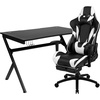 image:imageFlash Furniture Black Gaming Desk and RedBlack Racing Chair Set with Cup Holder Headphone Hook and MonitorSmartphone StandBlack