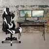 image:imageFlash Furniture Black Gaming Desk and RedBlack Racing Chair Set with Cup Holder Headphone Hook and MonitorSmartphone StandBlack