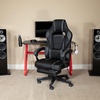image:imageFlash Furniture Black Gaming Desk and RedBlack Racing Chair Set with Cup Holder Headphone Hook and MonitorSmartphone StandBlack