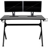 image:imageFlash Furniture Black Gaming Desk and RedBlack Racing Chair Set with Cup Holder Headphone Hook and MonitorSmartphone StandBlack