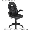 image:imageFlash Furniture Black Gaming Desk and RedBlack Racing Chair Set with Cup Holder Headphone Hook and MonitorSmartphone StandBlack
