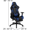image:imageFlash Furniture Black Gaming Desk and RedBlack Racing Chair Set with Cup Holder Headphone Hook and MonitorSmartphone StandBlue