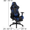 image:imageFlash Furniture Black Gaming Desk and RedBlack Racing Chair Set with Cup Holder Headphone Hook and MonitorSmartphone StandBlue