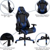 image:imageFlash Furniture Black Gaming Desk and RedBlack Racing Chair Set with Cup Holder Headphone Hook and MonitorSmartphone StandBlue