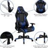 image:imageFlash Furniture Black Gaming Desk and RedBlack Racing Chair Set with Cup Holder Headphone Hook and MonitorSmartphone StandBlue
