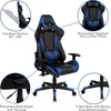 image:imageFlash Furniture Black Gaming Desk and RedBlack Racing Chair Set with Cup Holder Headphone Hook and MonitorSmartphone StandBlue