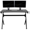 image:imageFlash Furniture Black Gaming Desk and RedBlack Racing Chair Set with Cup Holder Headphone Hook and MonitorSmartphone StandBlue