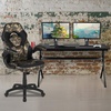 image:imageFlash Furniture Black Gaming Desk and RedBlack Racing Chair Set with Cup Holder Headphone Hook and MonitorSmartphone StandCamouflage
