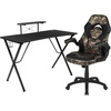 image:imageFlash Furniture Black Gaming Desk and RedBlack Racing Chair Set with Cup Holder Headphone Hook and MonitorSmartphone StandCamouflage