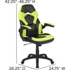 image:imageFlash Furniture Black Gaming Desk and RedBlack Racing Chair Set with Cup Holder Headphone Hook and MonitorSmartphone StandGreen