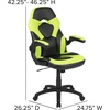 image:imageFlash Furniture Black Gaming Desk and RedBlack Racing Chair Set with Cup Holder Headphone Hook and MonitorSmartphone StandGreen
