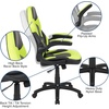 image:imageFlash Furniture Black Gaming Desk and RedBlack Racing Chair Set with Cup Holder Headphone Hook and MonitorSmartphone StandGreen