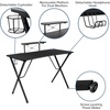 image:imageFlash Furniture Black Gaming Desk and RedBlack Racing Chair Set with Cup Holder Headphone Hook and MonitorSmartphone StandGreen