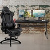 image:imageFlash Furniture Black Gaming Desk and RedBlack Racing Chair Set with Cup Holder Headphone Hook and MonitorSmartphone StandGrey