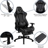 image:imageFlash Furniture Black Gaming Desk and RedBlack Racing Chair Set with Cup Holder Headphone Hook and MonitorSmartphone StandGrey