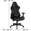image:imageFlash Furniture Black Gaming Desk and RedBlack Racing Chair Set with Cup Holder Headphone Hook and MonitorSmartphone StandGrey
