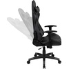 image:imageFlash Furniture Black Gaming Desk and RedBlack Racing Chair Set with Cup Holder Headphone Hook and MonitorSmartphone StandGrey