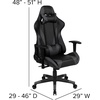 image:imageFlash Furniture Black Gaming Desk and RedBlack Racing Chair Set with Cup Holder Headphone Hook and MonitorSmartphone StandGrey