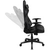 image:imageFlash Furniture Black Gaming Desk and RedBlack Racing Chair Set with Cup Holder Headphone Hook and MonitorSmartphone StandGrey