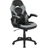 image:imageFlash Furniture Black Gaming Desk and RedBlack Racing Chair Set with Cup Holder Headphone Hook and MonitorSmartphone StandGrey