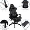 image:imageFlash Furniture Black Gaming Desk and RedBlack Racing Chair Set with Cup Holder Headphone Hook and MonitorSmartphone StandGrey